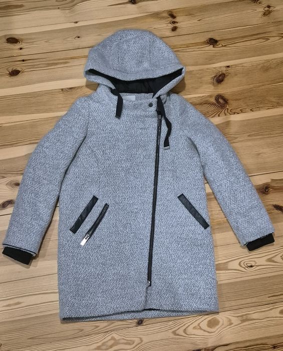 Szary płaszcz zimowy rozmiar S House
