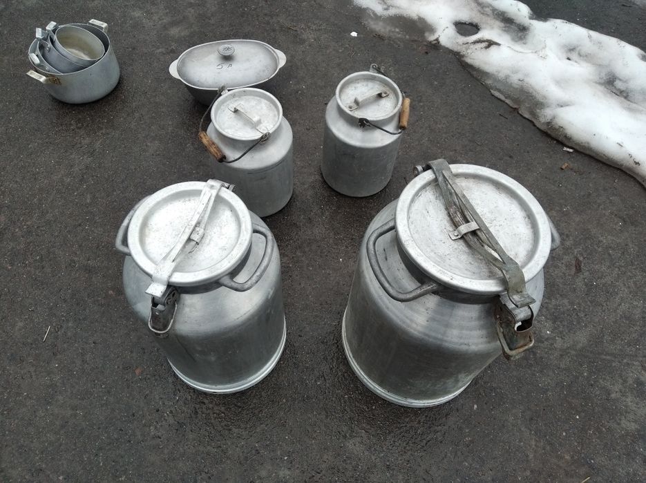 Бідон алюмінієвий 38 літрів з кришкою