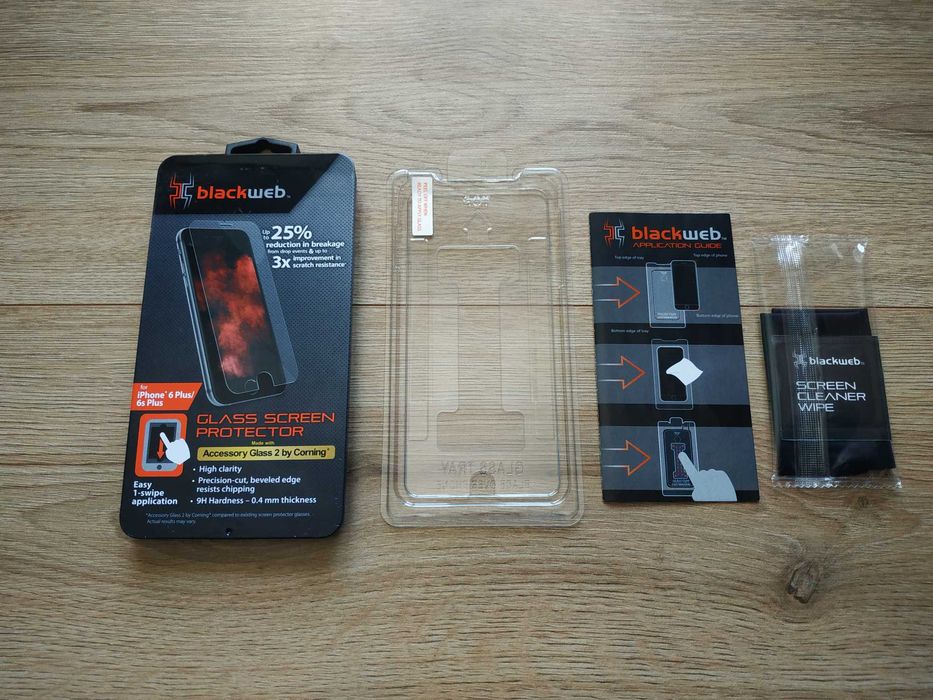 Захисне скло BlackWeb на iPhone 6 6s 7 8 Plus se защитное стекло айфон
