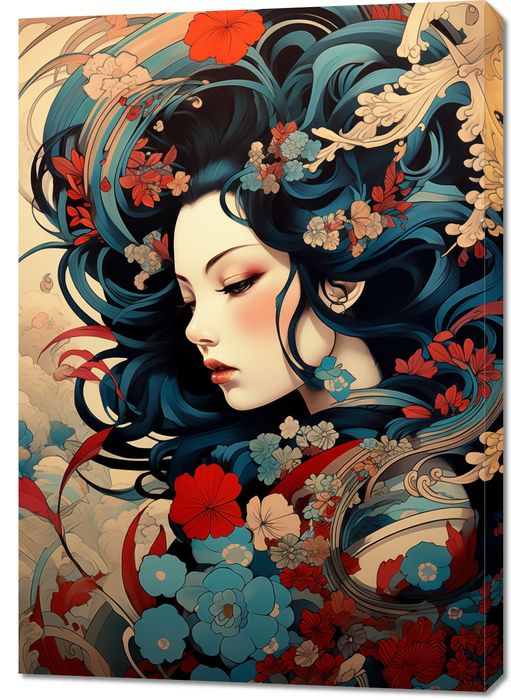 Obraz 70x100cm Szeptucha w Ogrodzie