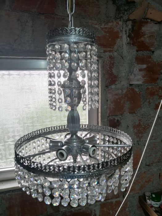 Vendo candeeiro antigo imitação de cristal