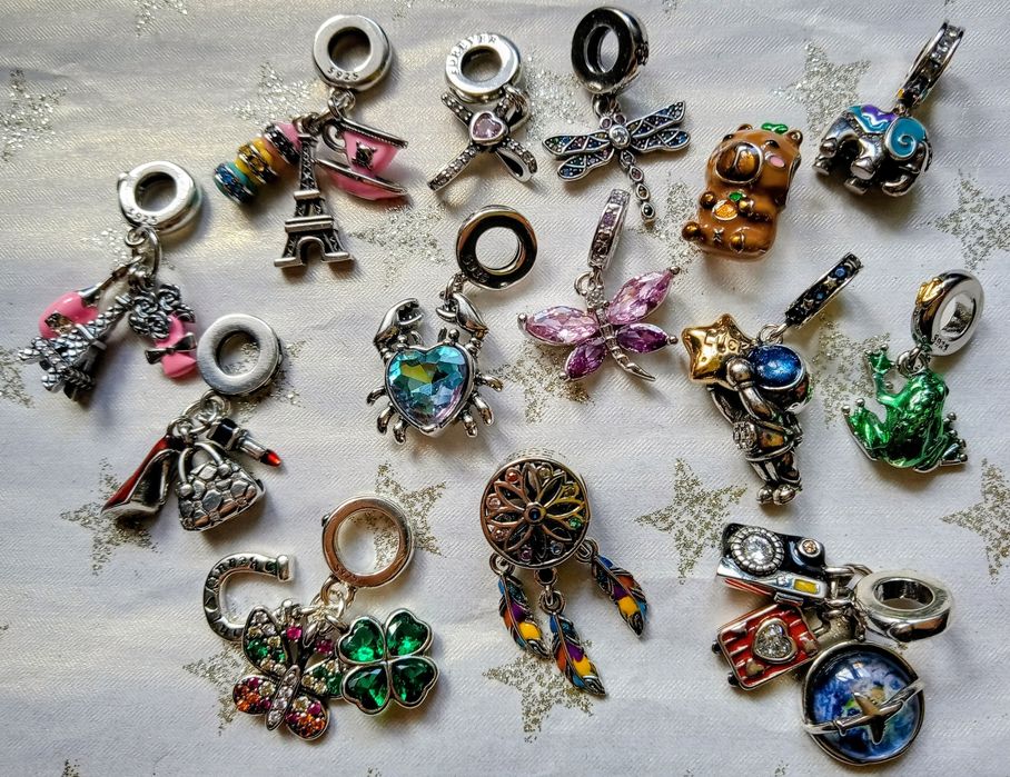 Новые серебряные шармы, бусины 925, шарми, срiбло