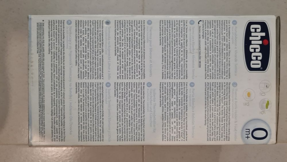 Termo chicco como novo