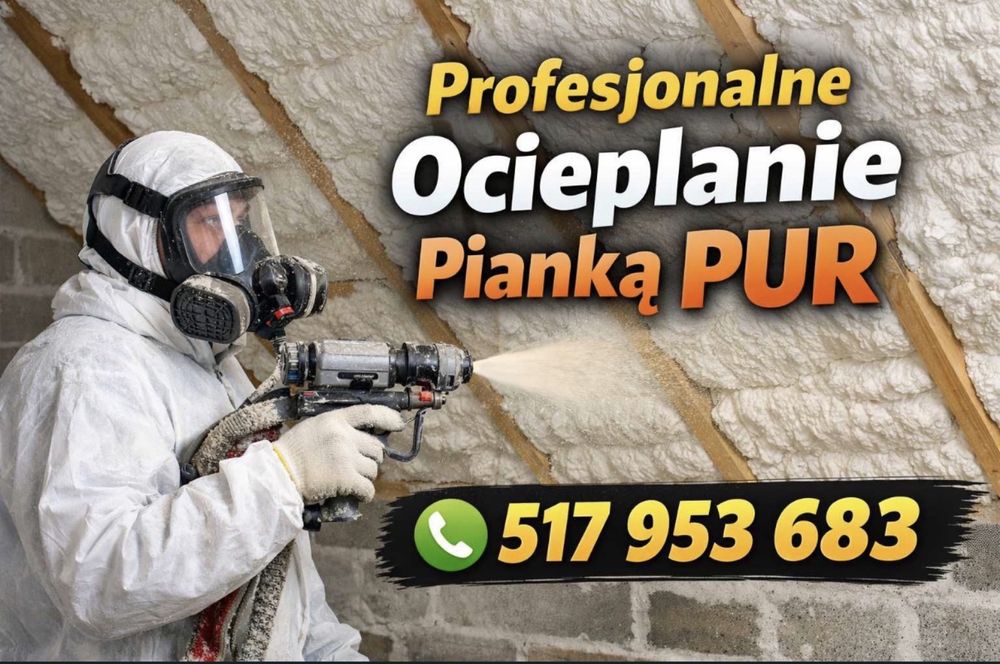 Ocieplanie piana PUR - Izolacje poddaszy pianką i celuloza Isocell