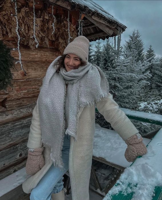 Шуба зимова, натуральна овчина