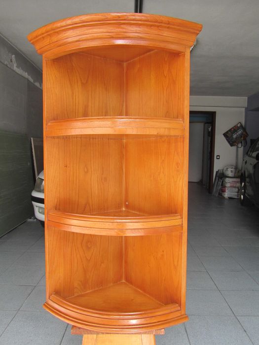 Móvel WC  em madeira maciça c/oferta de estante de canto e acessórios