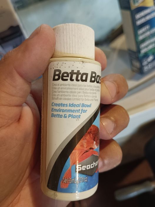 Líquido para habitat peixe Beta