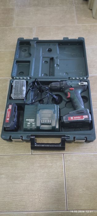 Шуруповерт Метабо BS 18, Комплект