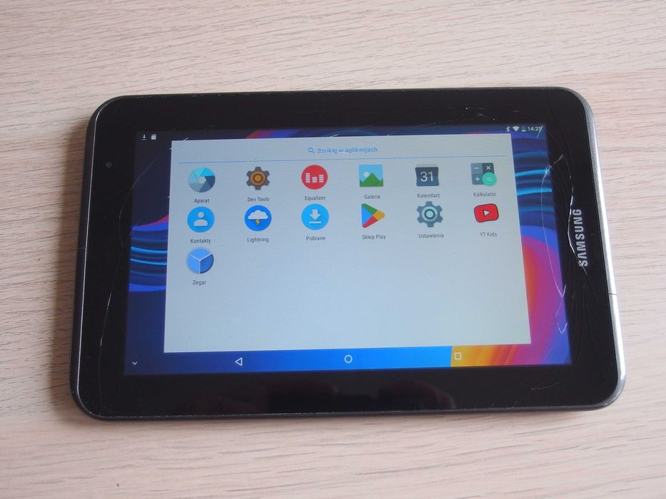 YouTube Kids TABLET 7"  Samsung Galaxy Tab2  SM-P3110  Android 7.1