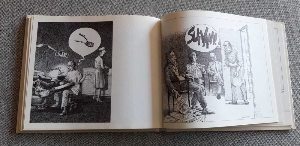 BD album duplo em francês "Rechute" e "Humour noir et hommes en blanc"