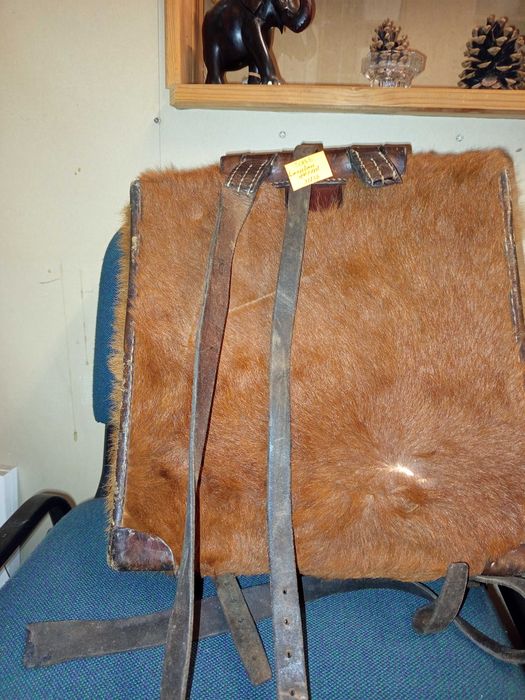 Stary wojskowy plecak futrzak Szwajcaria lata 50-te