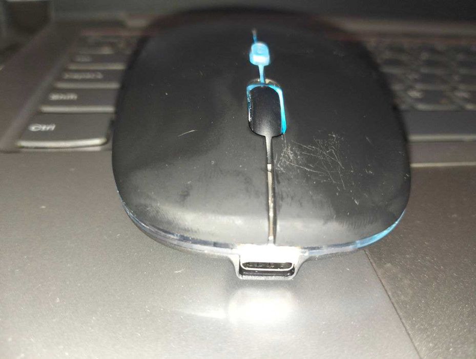 Мышка bluetooth + радиоканал с подсветкой и аккумулятором