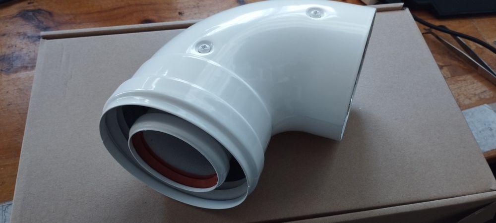 CURVA COAXIAL 90° início da caldeira. 60-100