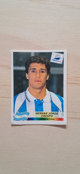 Cromo futebol de Herman Crespo(Mundial 98)da Panini