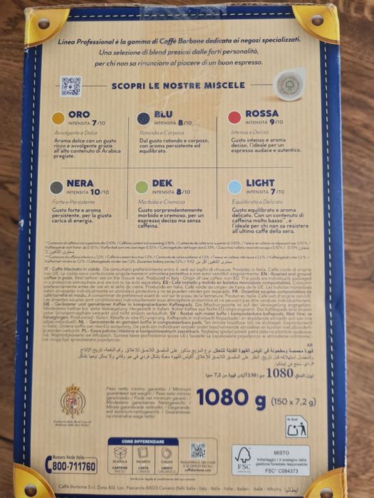 Borbone Miscelal ORO saszetki ESE 150szt Kawa