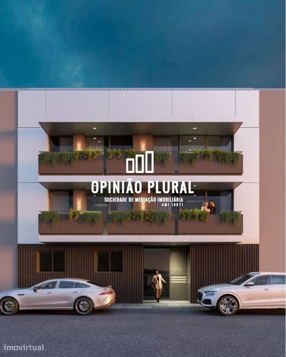 T2 Novo no Centro de Espinho com Duas Frentes