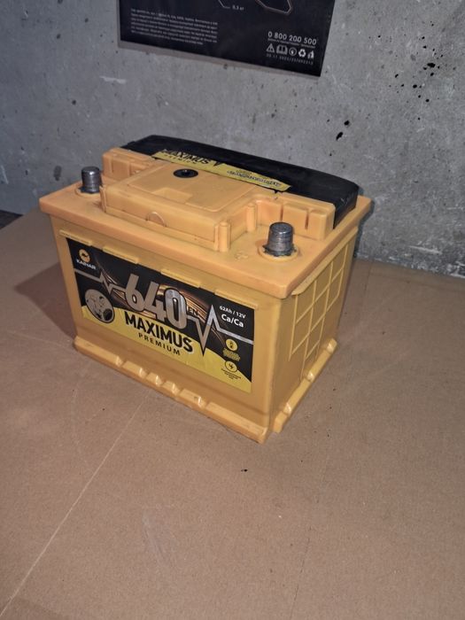 Аккумулятор 12 вольт 62 А*ч MAXIMUS КАЙНАР, пуск.ток 640 А