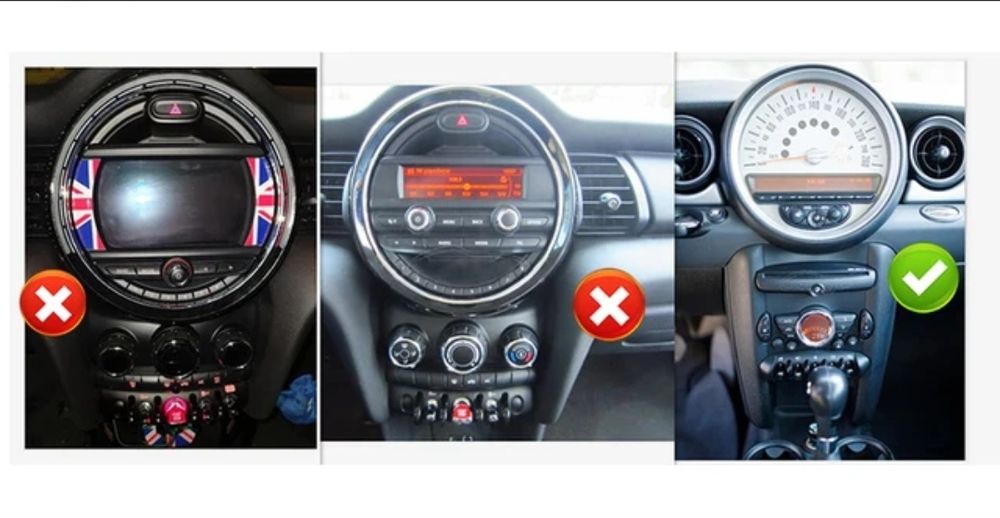 Radio 2 DIN 9" Mini Cooper (2006 a 2015) + Android (4+32 GB) Novos