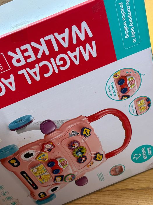 Ходунки-каталка Bibi-inn Magical Activity Walker 5 в 1 (рожева)