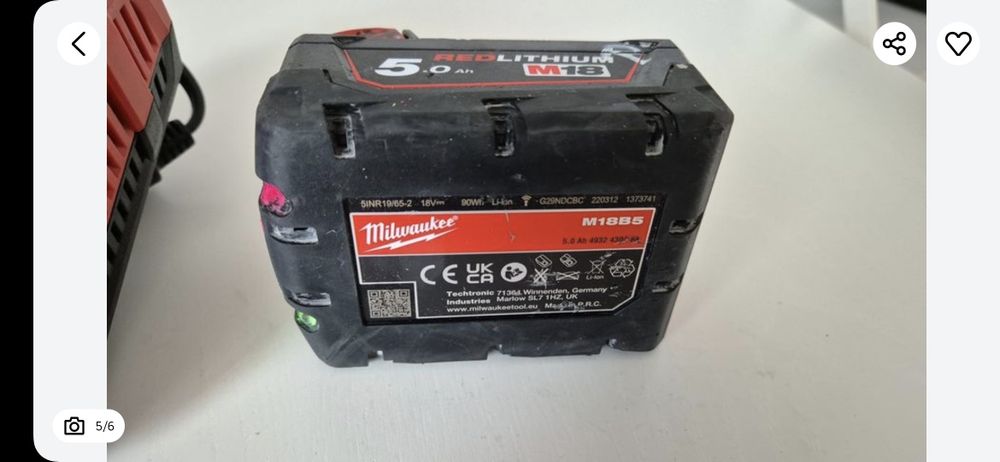 Milwaukee baterie