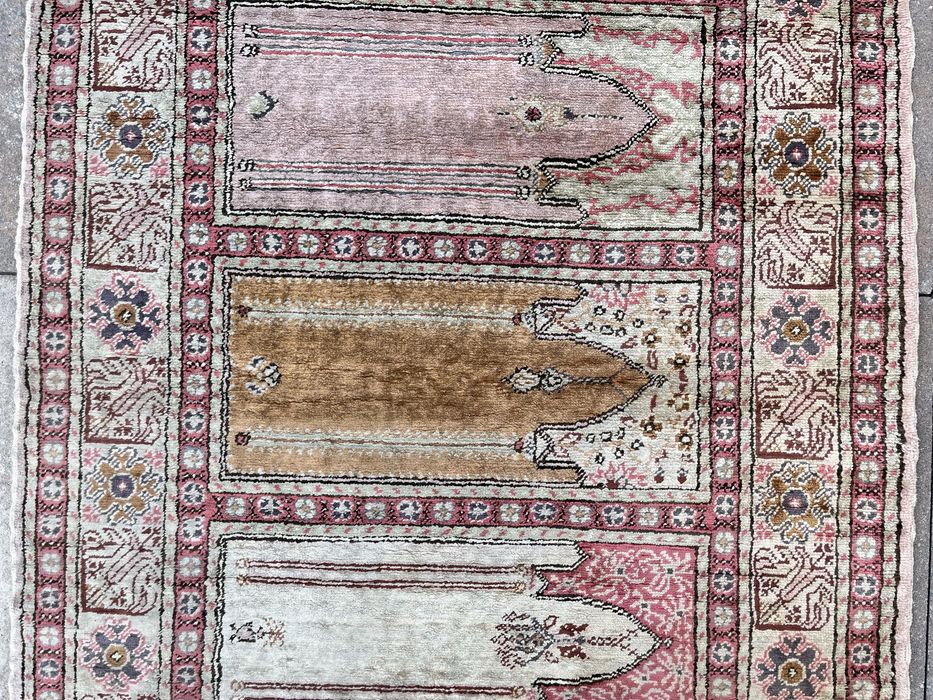 Cudny ręcznie tkany wełniany chodnik Kayseri 84x228cm