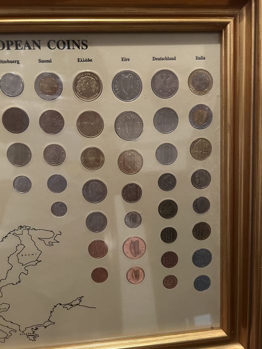 Quadro das Últimas Moedas Europeias (Antes do Euro)