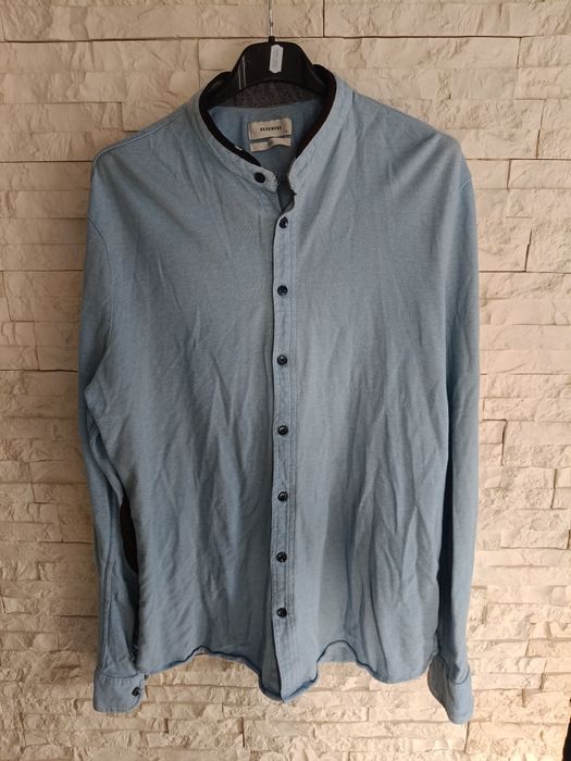 Błękitna koszula męska Reserved slim fit długi rękaw stan jak na zdjęc