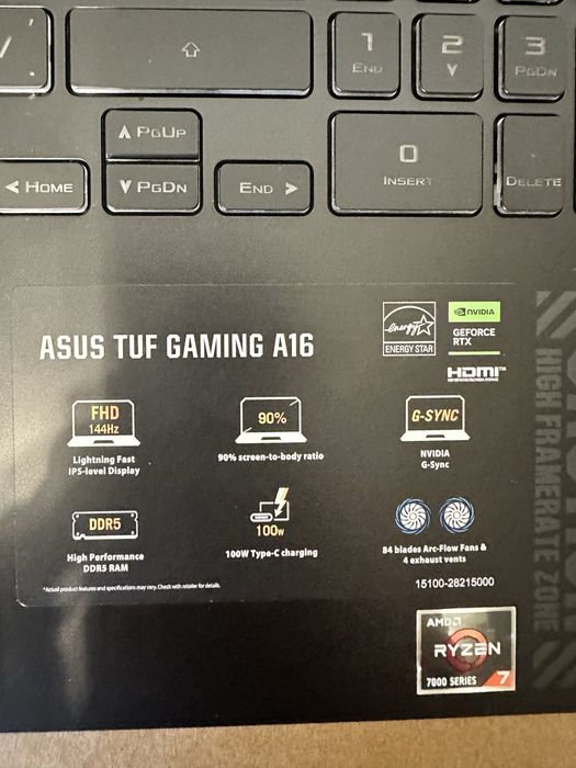 потужний ігровий ноутбук ASUS TUF