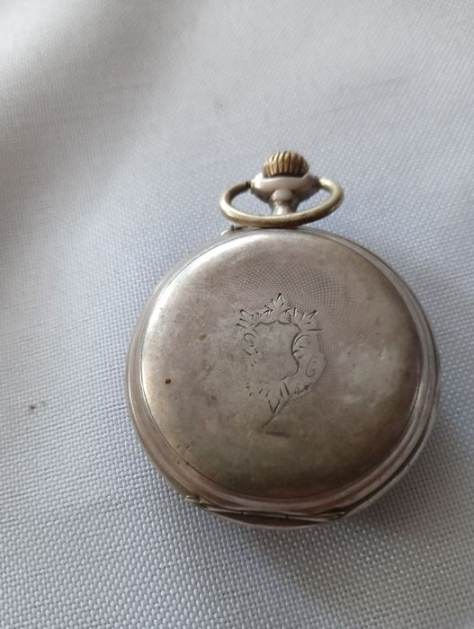 Srebny galoone zegarek