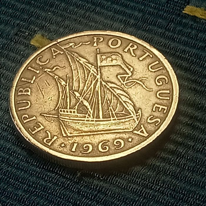 moeda 5.00 cupro -niquel 1969