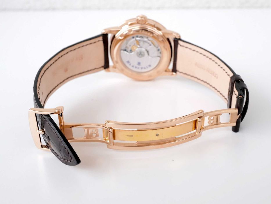 Blancpain Léman Hommes Dual Time Zone 18K Rose Gold