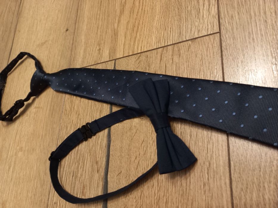 Krawat i muszka komplet