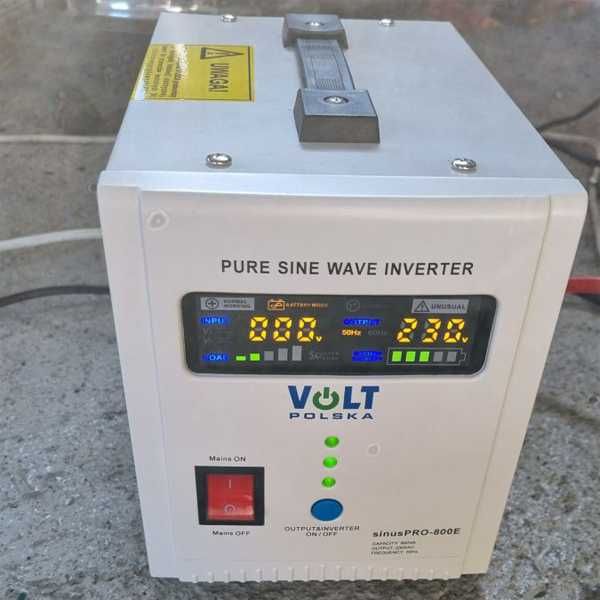ДБЖ з правильною синусоїдою Volt Polska SINUS PRO 800 E 12V (500/800W)