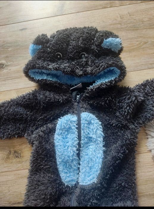 Słodki , mięciutki kombinezon miś dla niemowlaka 62cm