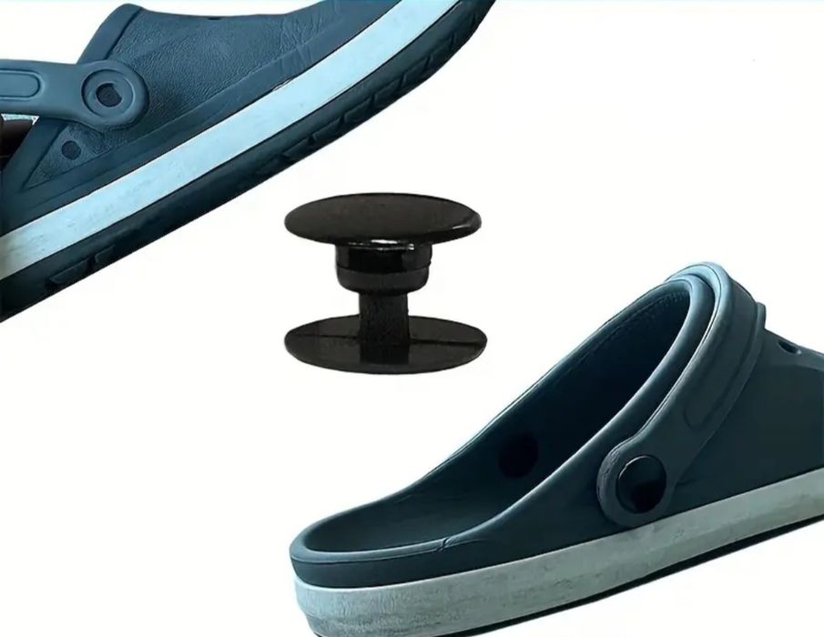 Нові кнопки заклепки для кроксів crocs чорні міцні кліпса для