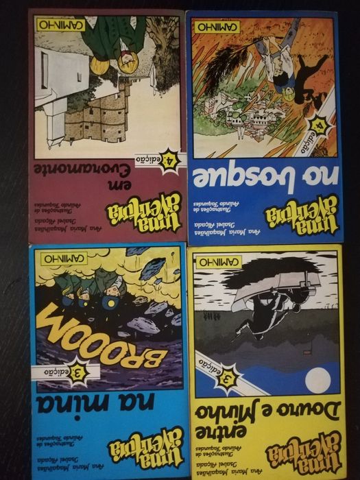 Escola. Eu cómico. Uma aventura. O estranhão.
