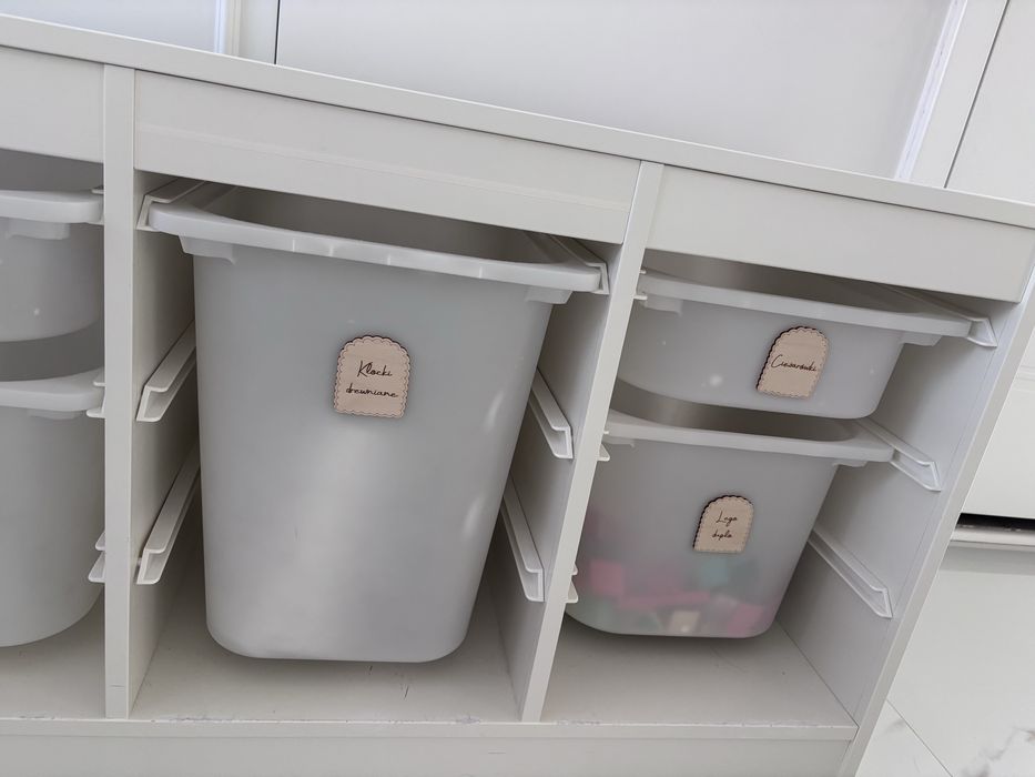 regaly ikea trofast 2 sztuki z pojemnikami