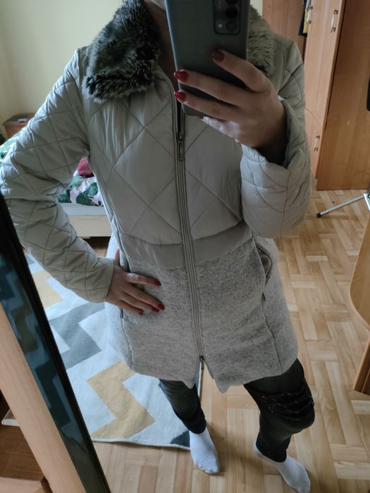 Kurtka damska ocieplana płaszcz M