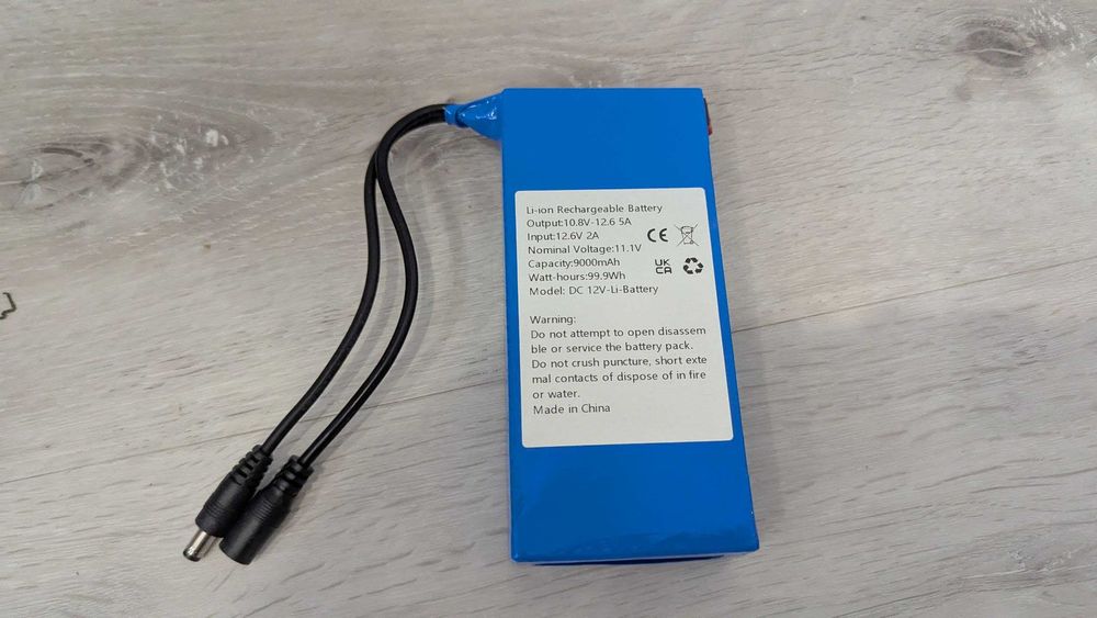 Акумулятор 12V 100wh літій-іонний універсальний для камер відеоспостереження роутера DVR LED освітлення резервне живлення батарея