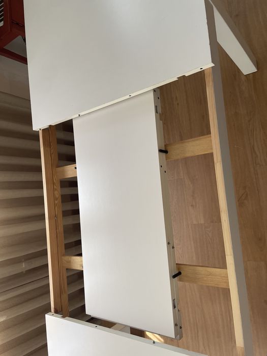 Mesa de Jantar Extensível Branca (BJURSTA IKEA) – Muito Versátil
