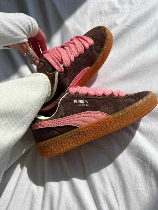 !SALE! Puma Suede XL Brown/Pink 36 37 38 39 40 41 пума суеде хл