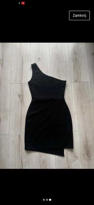 Czarna sukienka Missguided S