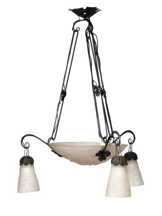 Candeeiro teto Muller Frères século XX | Arte Nova