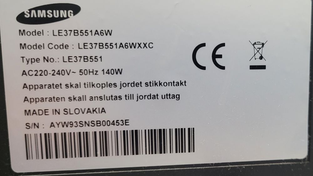 TV Samsung 37" polegadas