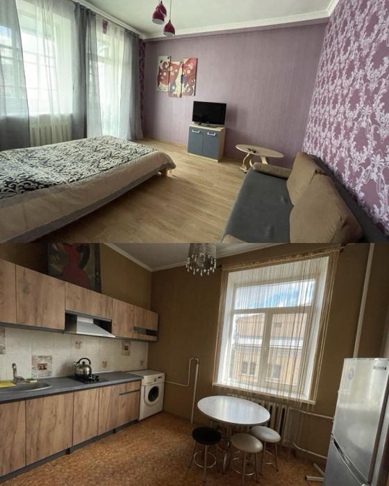 1-кімн. в центрі, для 4-х осіб [2+2],біля площі, кондиціонер, шпиталь недалеко