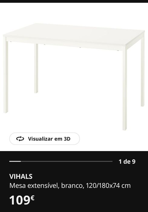 Mesa IKEA extensível