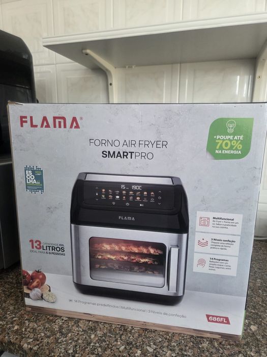 Air fryer/forno FLAMA 686FL, capacidade 13 L