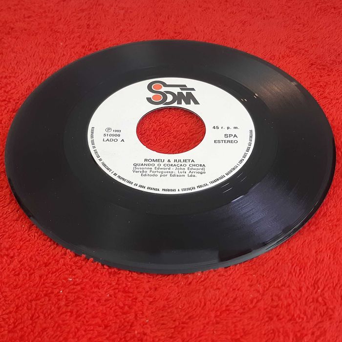 Disco Vinil Single Romeu e Julieta - Quando o Coração Chora / Ina