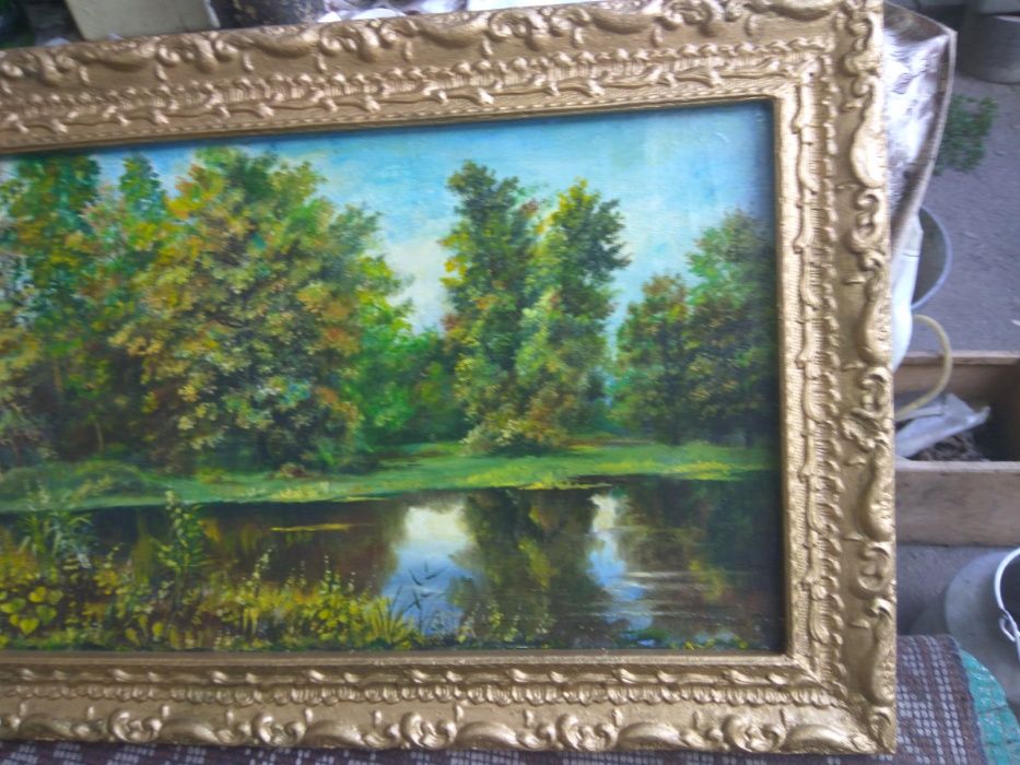 картина пейзаж масло на холсте