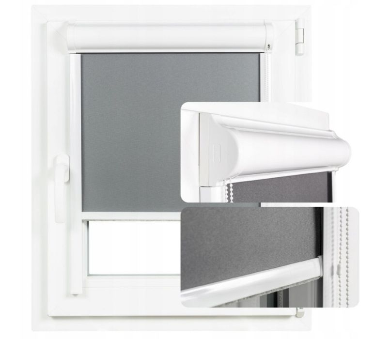 Roleta termiczna w kasecie przestrzennej